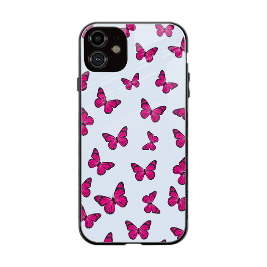 Butterfly Burst Lite back phone cover | glass case for iphone 12