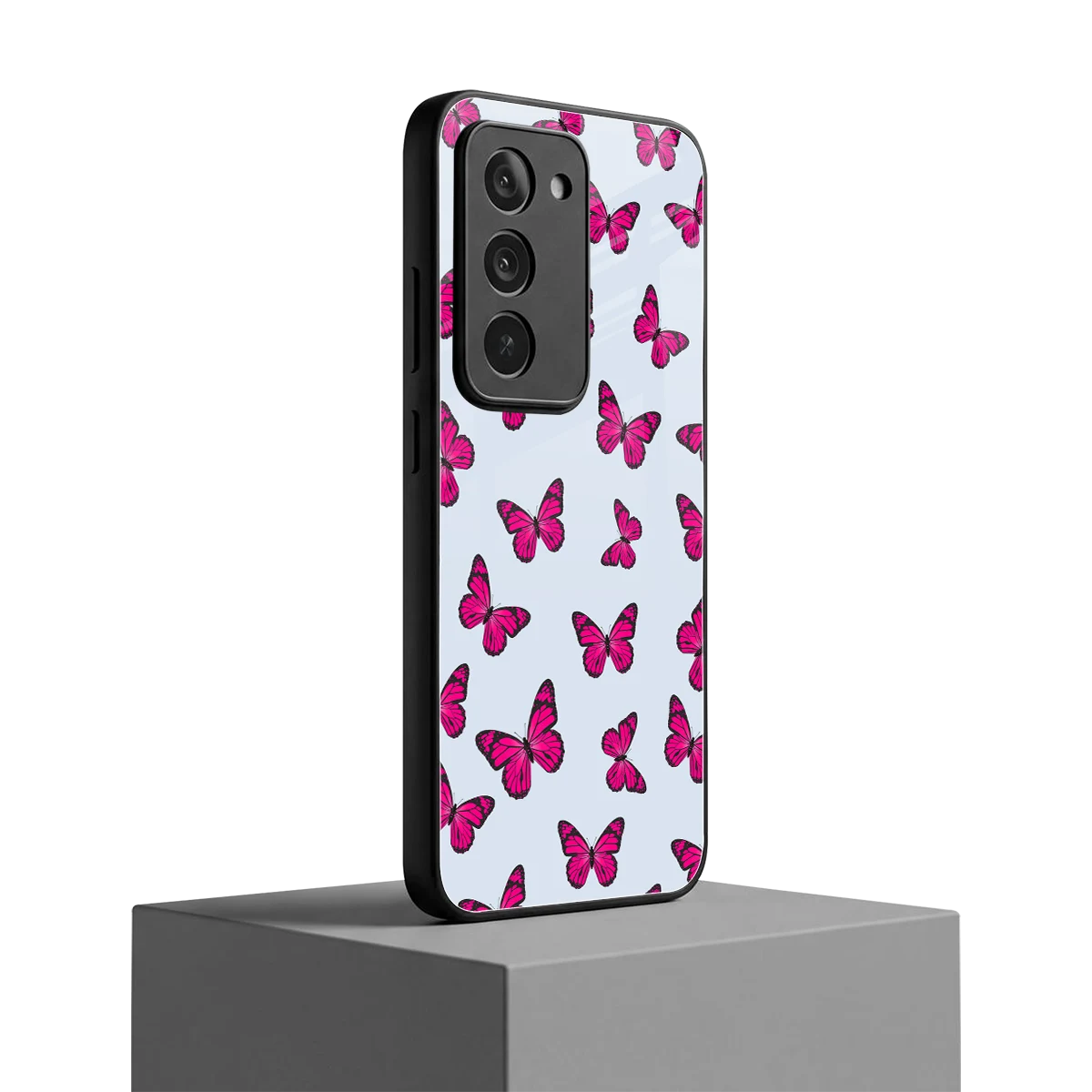 Butterfly Burst Lite redmi 15 5g mobile cover | shockproof glass phone case