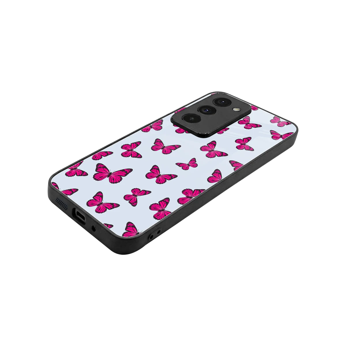 Butterfly Burst Lite stylish phone case for redmi 15 5g | glossy glass and slim fit