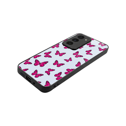 Butterfly Burst Lite stylish phone case for redmi 15 5g | glossy glass and slim fit