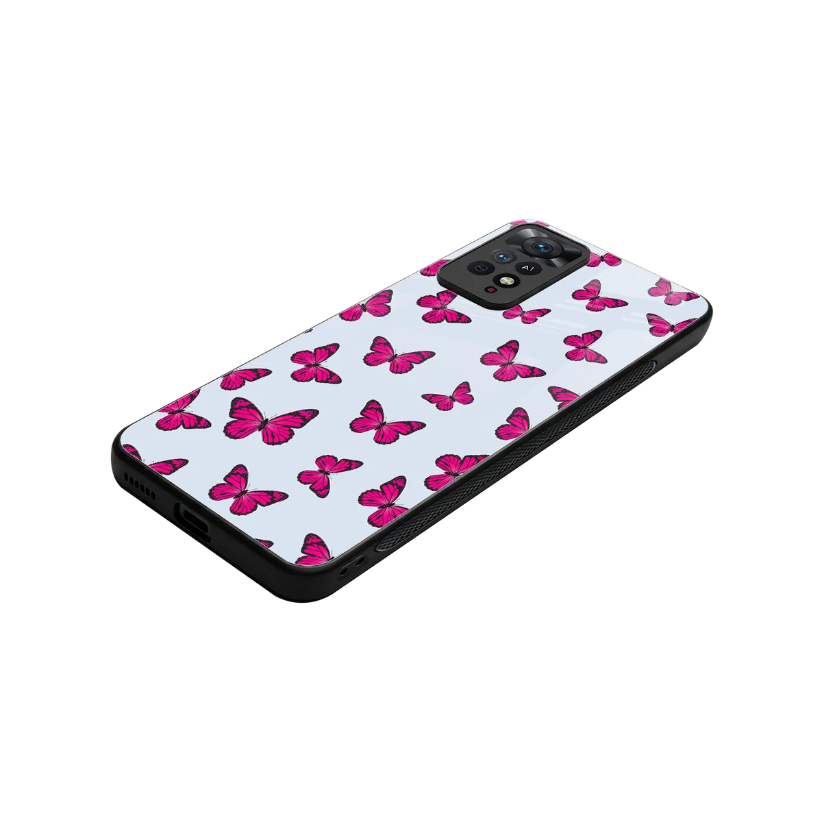 Butterfly Burst Lite stylish phone case for redmi note 11 pro | glossy glass and slim fit