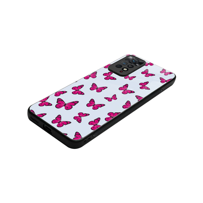 Butterfly Burst Lite stylish phone case for redmi note 11 pro | glossy glass and slim fit