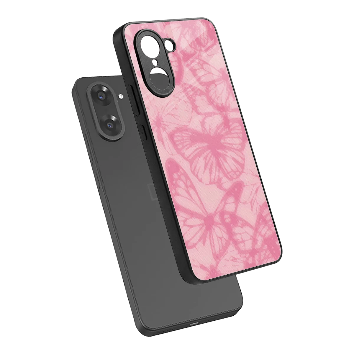 Butterfly Spectrum sleek oneplus nord ce5 5g cover with tempered glass back and TPU edges