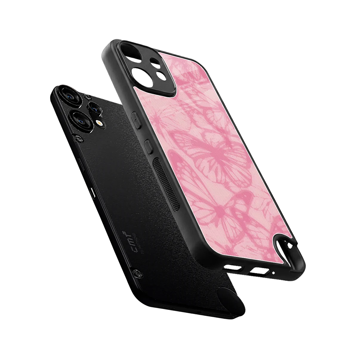 Butterfly Spectrum sleek cmf nothing phone 2 pro cover with tempered glass back and TPU edges