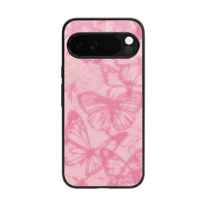 Butterfly Spectrum back phone cover | glass case for google pixel 10 pro xl