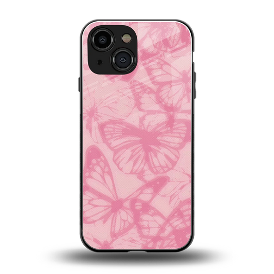 Butterfly Spectrum back phone cover | glass case for iphone 13 mini