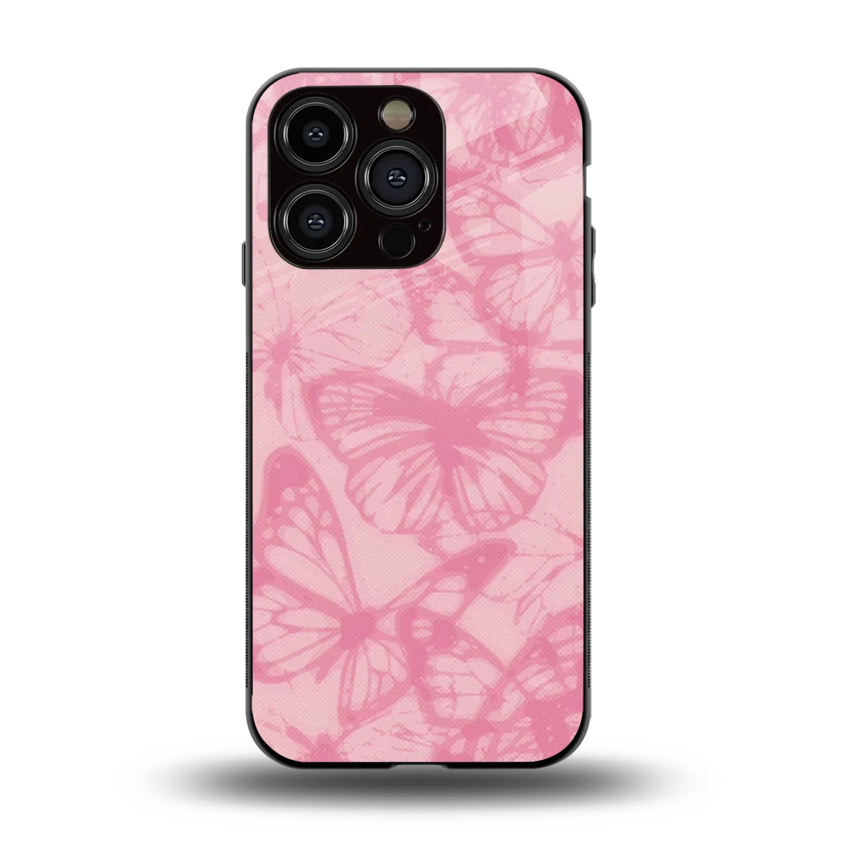 Butterfly Spectrum back phone cover | glass case for iphone 13 pro