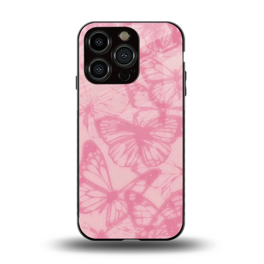 Butterfly Spectrum back phone cover | glass case for iphone 13 pro