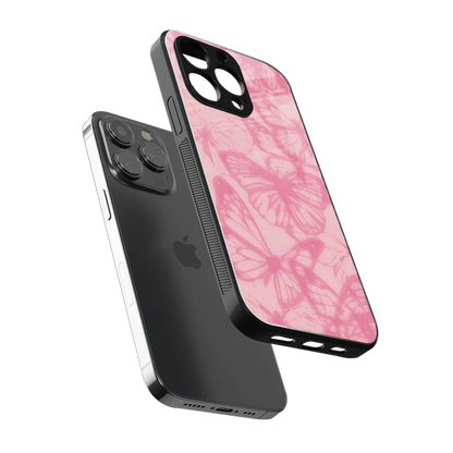 Butterfly Spectrum sleek iphone 13 pro cover with tempered glass back and TPU edges
