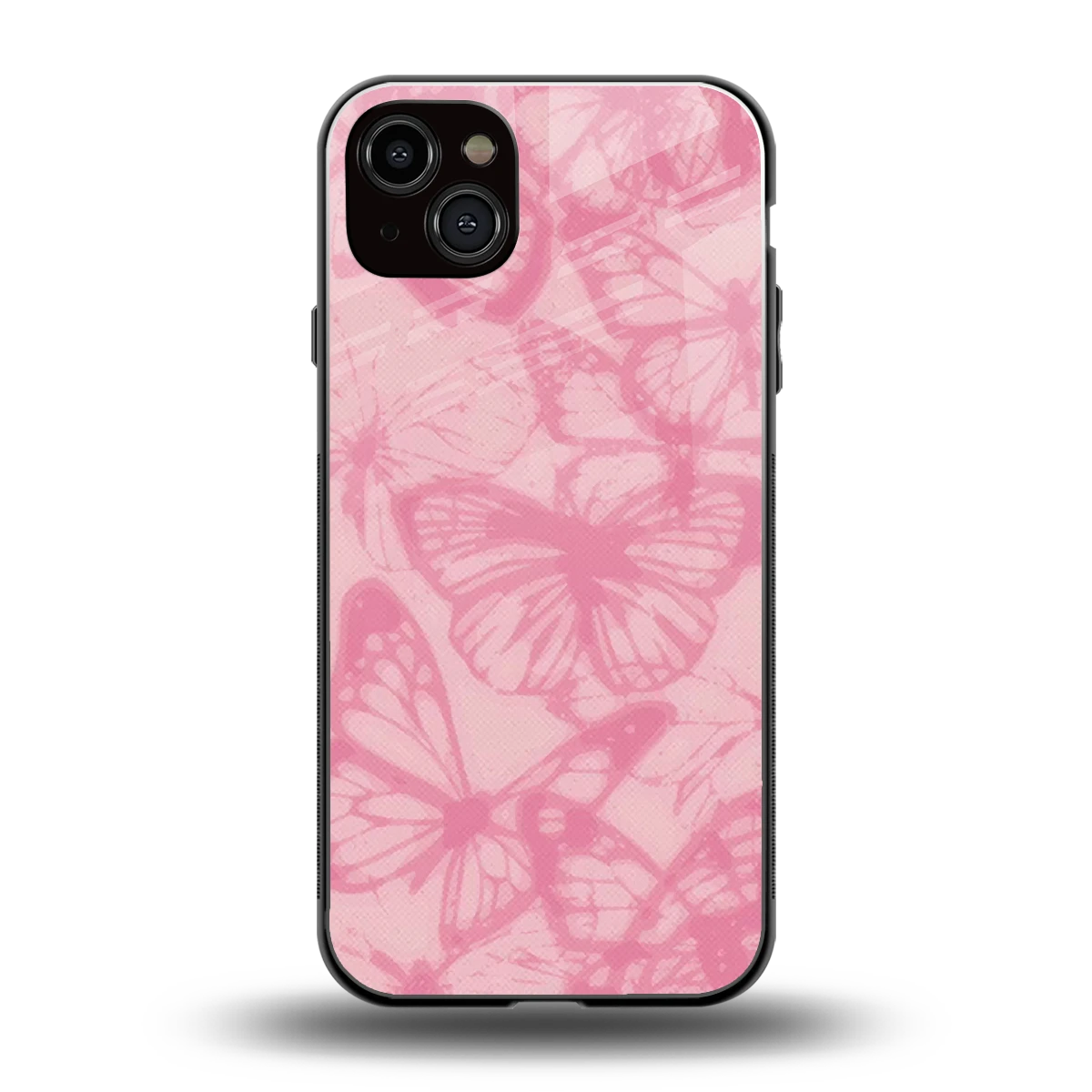Butterfly Spectrum back phone cover | glass case for iphone 15 plus