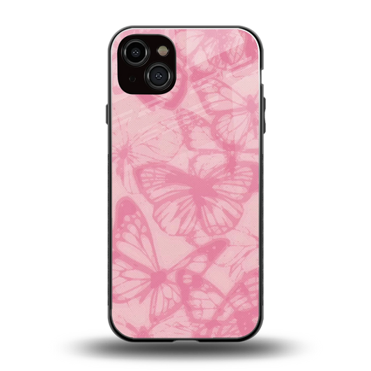 Butterfly Spectrum back phone cover | glass case for iphone 15 plus