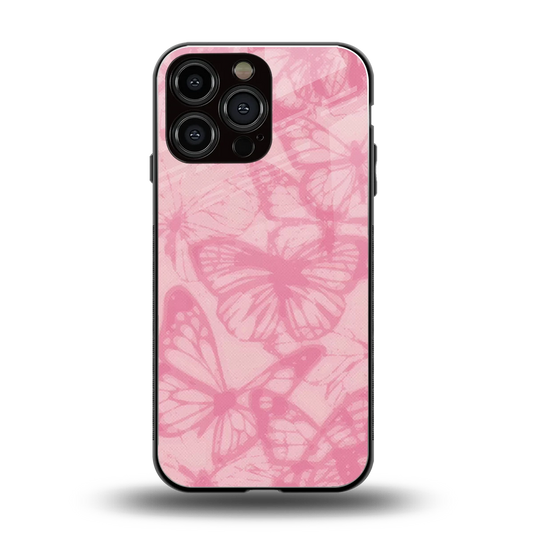 Butterfly Spectrum back phone cover | glass case for iphone 15 pro max