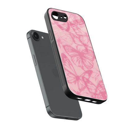 Butterfly Spectrum sleek iphone 17e cover with tempered glass back and TPU edges
