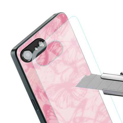 Butterfly Spectrum stylish phone case for iphone 17e | glossy glass and slim fit