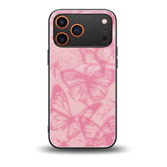 Butterfly Spectrum back phone cover | glass case for iphone 17 pro