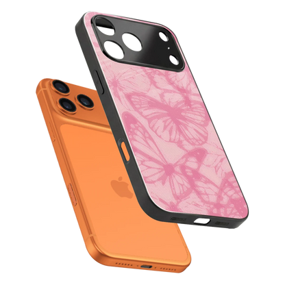 Butterfly Spectrum sleek iphone 17 pro max cover with tempered glass back and TPU edges