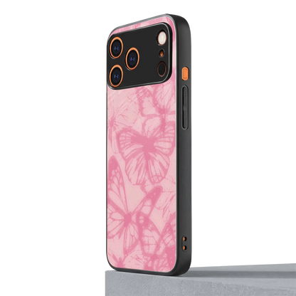 Butterfly Spectrum iphone 17 pro max mobile cover | shockproof glass phone case