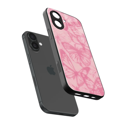 Butterfly Spectrum sleek iphone 17 cover with tempered glass back and TPU edges
