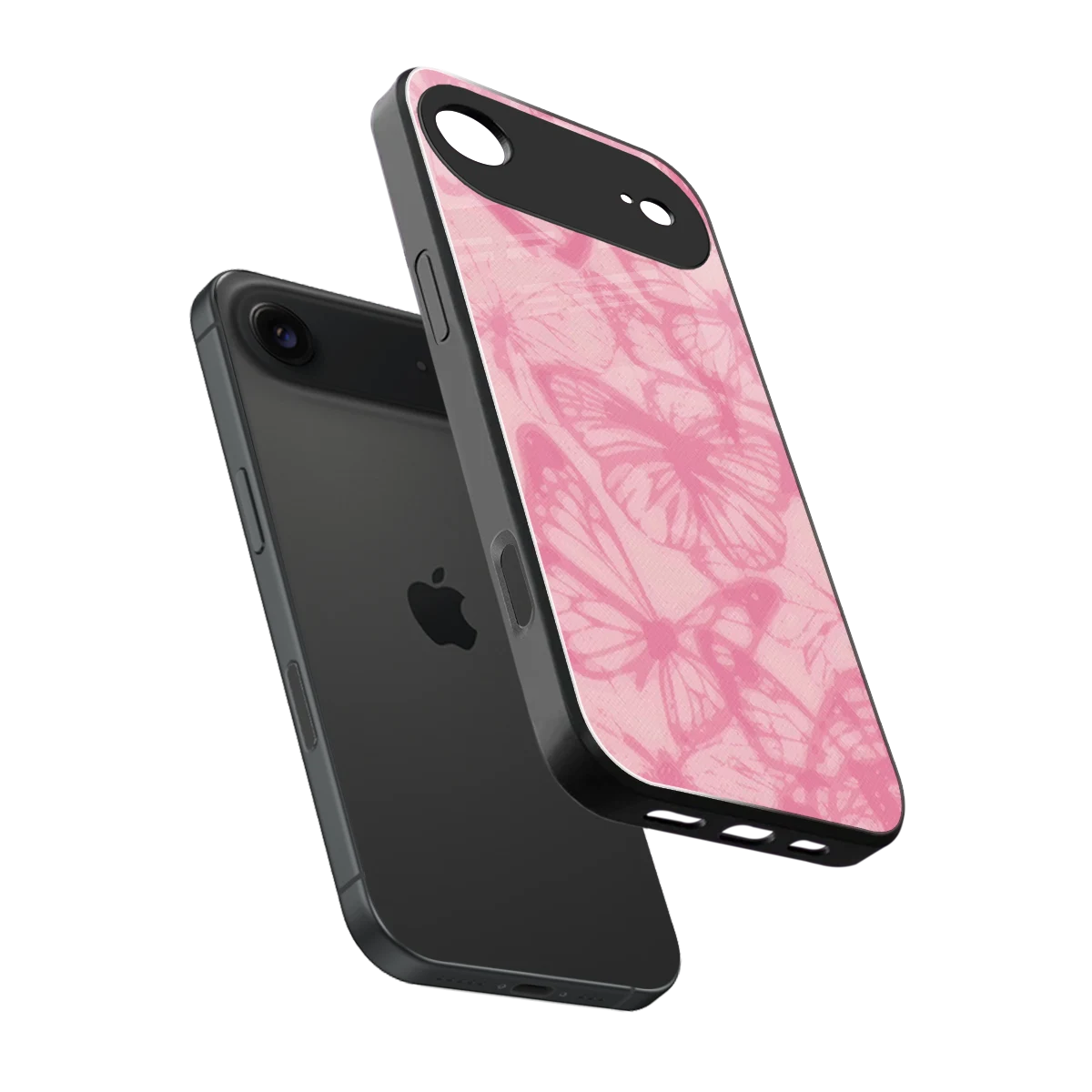 Butterfly Spectrum sleek iphone air cover with tempered glass back and TPU edges