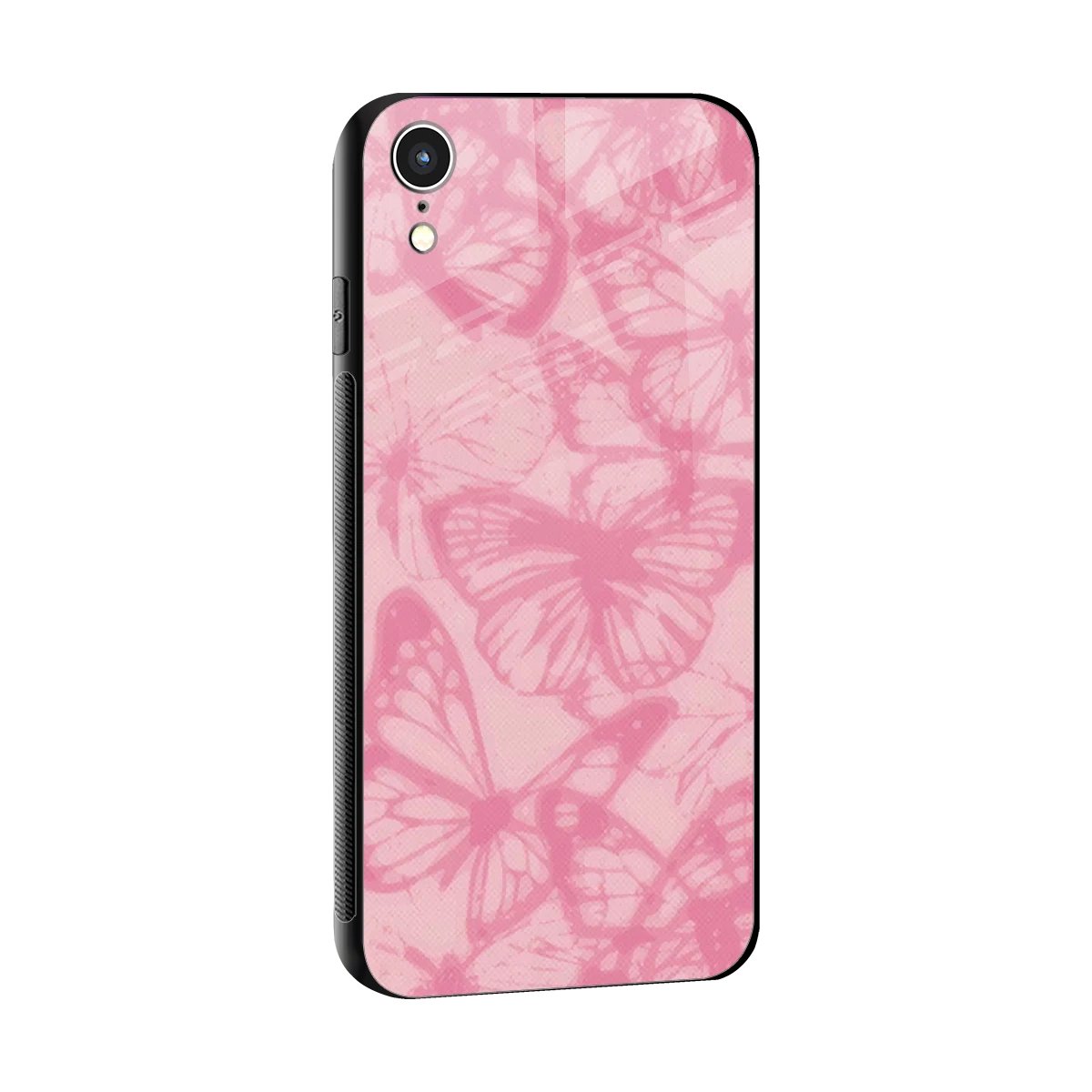 Butterfly Spectrum sleek iphone xr cover with tempered glass back and TPU edges