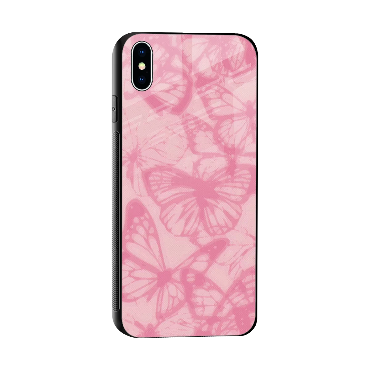 Butterfly Spectrum sleek iphone xs max cover with tempered glass back and TPU edges