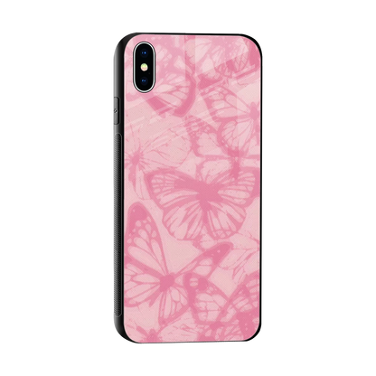 Butterfly Spectrum sleek iphone xs max cover with tempered glass back and TPU edges
