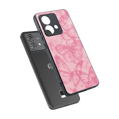 Butterfly Spectrum sleek motorola edge 40 neo 5g cover with tempered glass back and TPU edges