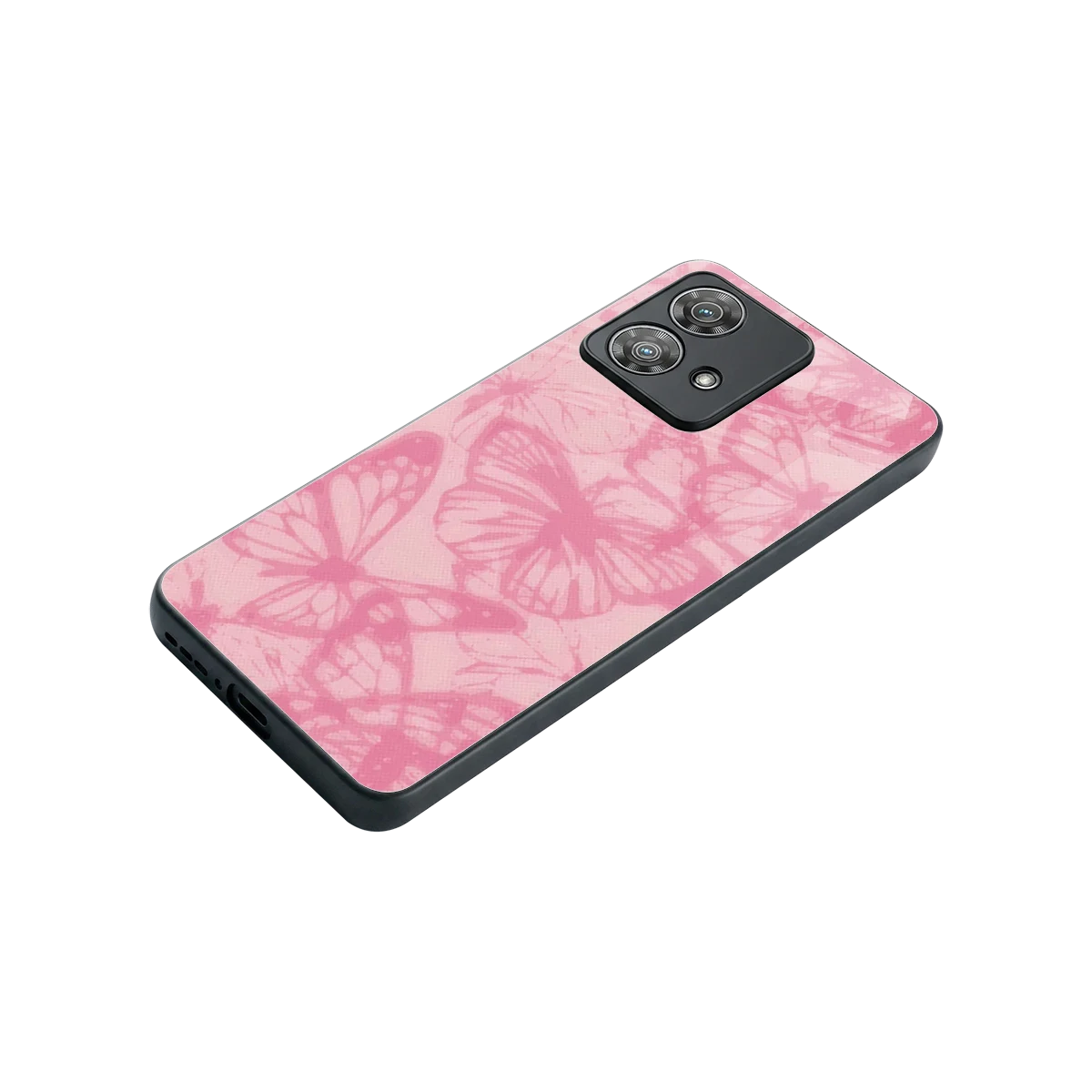 Butterfly Spectrum stylish phone case for motorola edge 40 neo 5g | glossy glass and slim fit