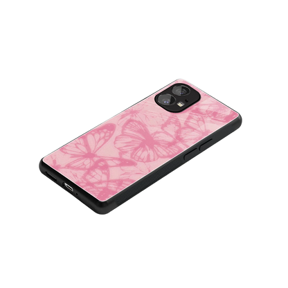 Butterfly Spectrum stylish phone case for nothing phone 1 | glossy glass and slim fit