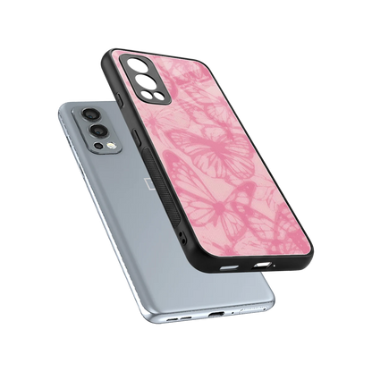 Butterfly Spectrum sleek oneplus nord 2 cover with tempered glass back and TPU edges