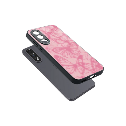 Butterfly Spectrum sleek oneplus nord 5 cover with tempered glass back and TPU edges