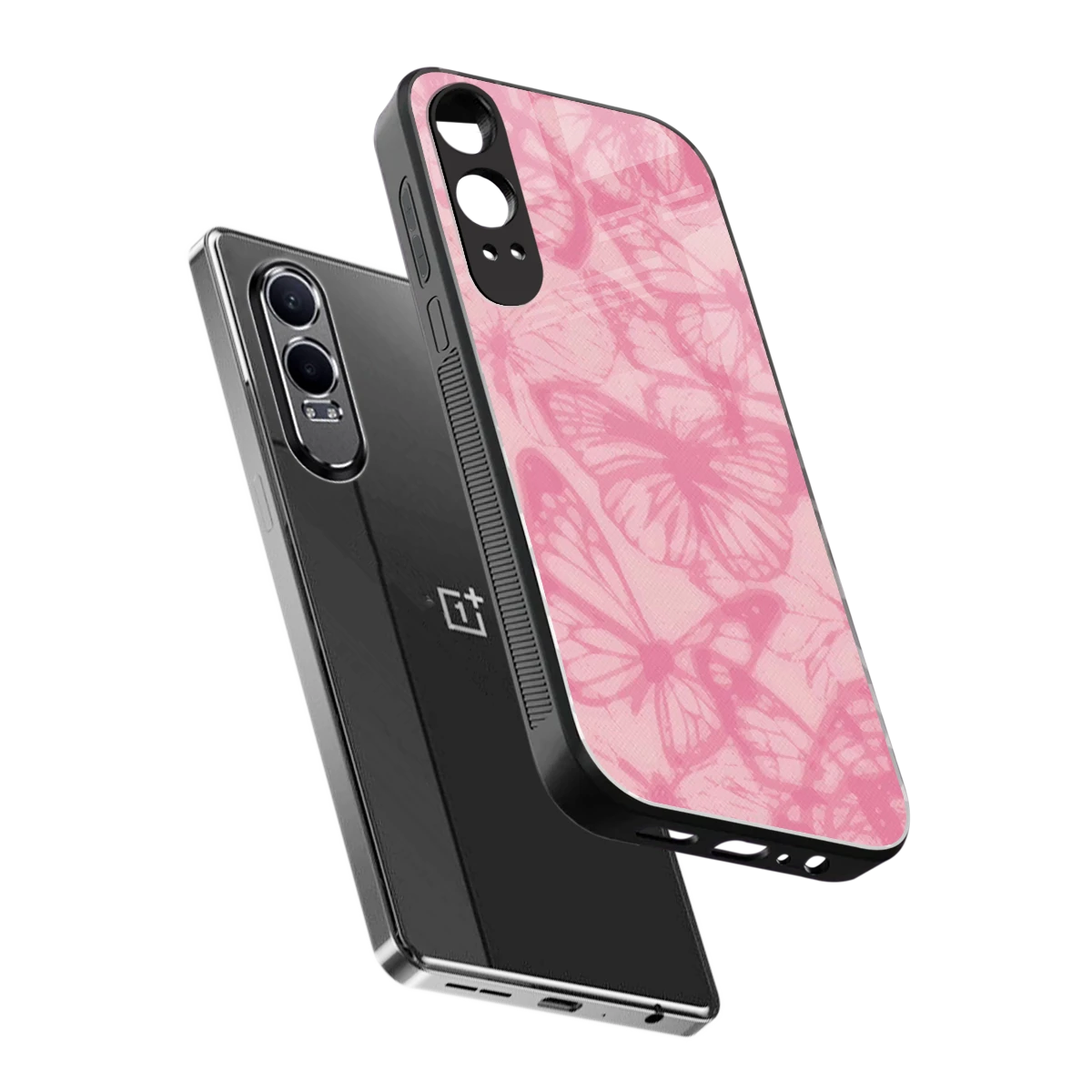 Butterfly Spectrum sleek oneplus nord ce 4 lite cover with tempered glass back and TPU edges
