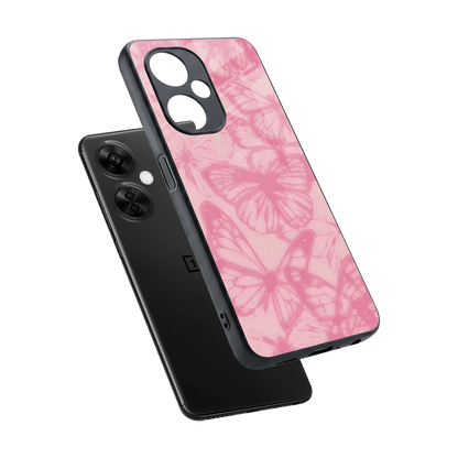 Butterfly Spectrum sleek oneplus nord ce 3 lite cover with tempered glass back and TPU edges