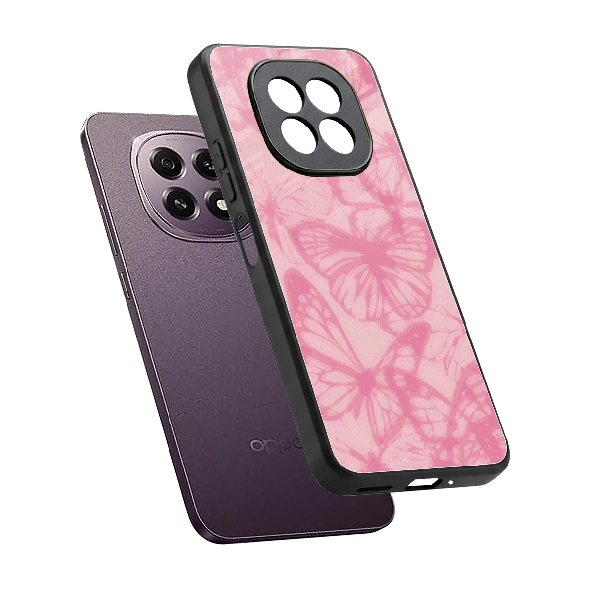 Butterfly Spectrum sleek oppo f29 5g cover with tempered glass back and TPU edges