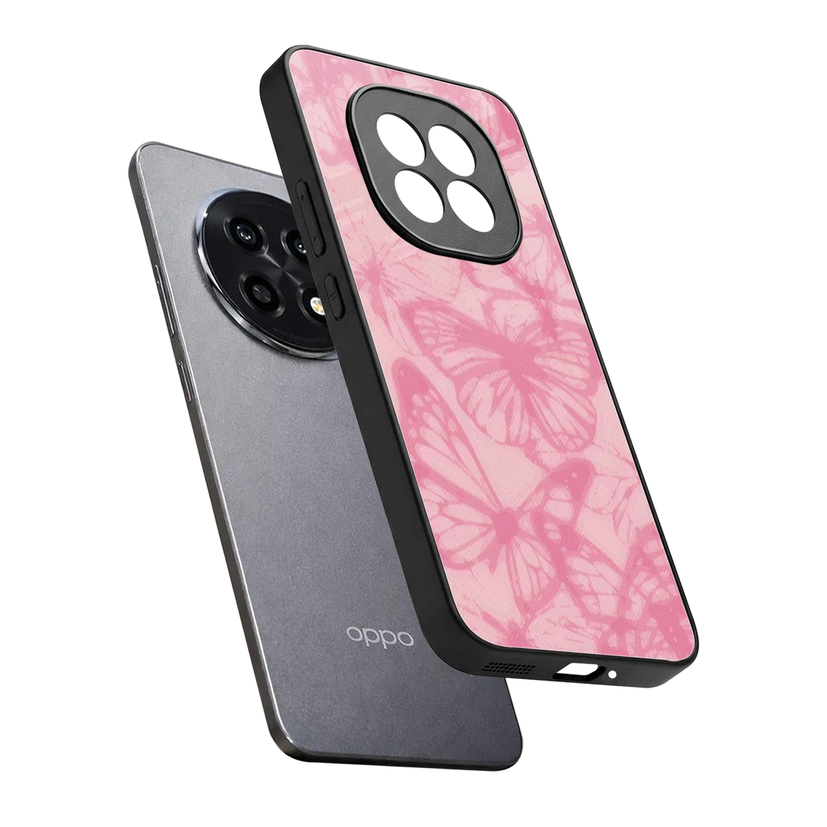 Butterfly Spectrum sleek oppo f29 pro 5g cover with tempered glass back and TPU edges