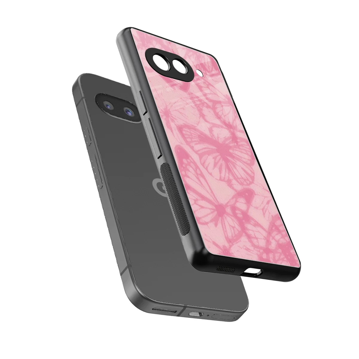 Butterfly Spectrum sleek google pixel 10a cover with tempered glass back and TPU edges