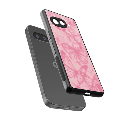 Butterfly Spectrum sleek google pixel 10a cover with tempered glass back and TPU edges
