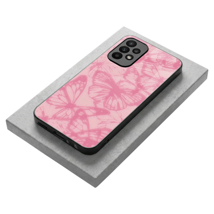 Butterfly Spectrum stylish phone case for samsung galaxy a23 | glossy glass and slim fit