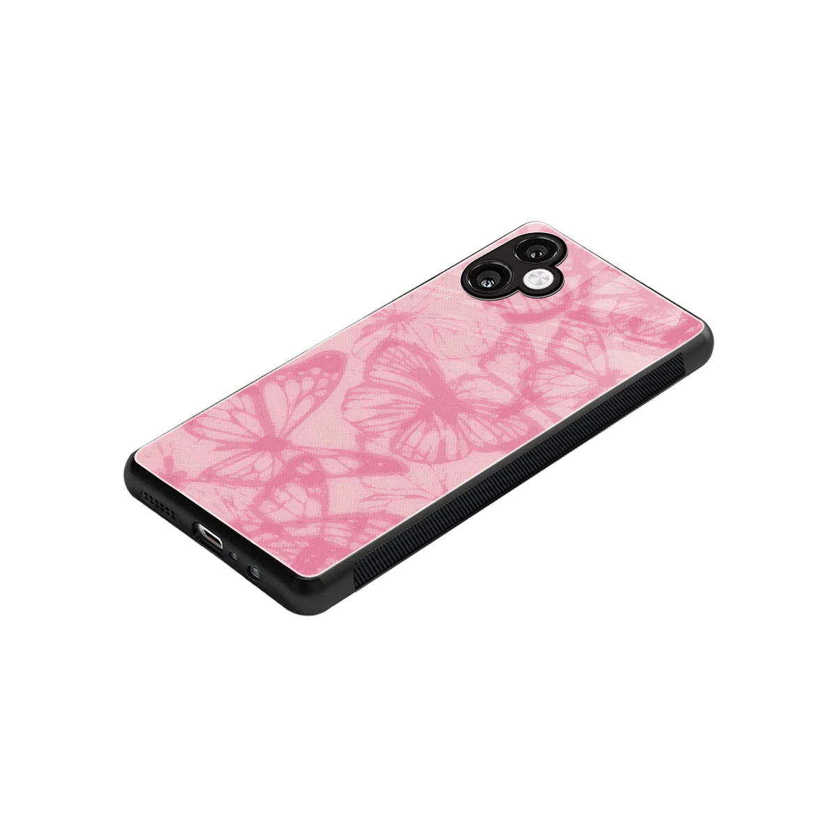 Butterfly Spectrum stylish phone case for samsung galaxy a06 5g | glossy glass and slim fit