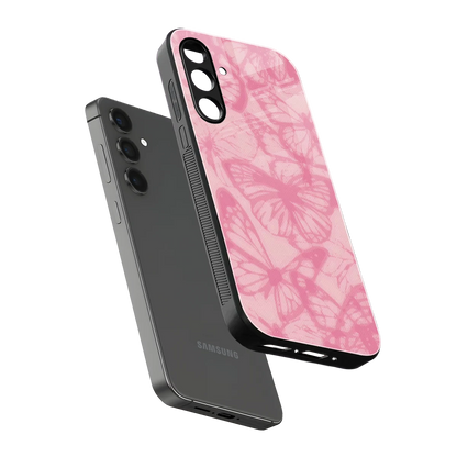 Butterfly Spectrum sleek samsung galaxy a55 5g cover with tempered glass back and TPU edges