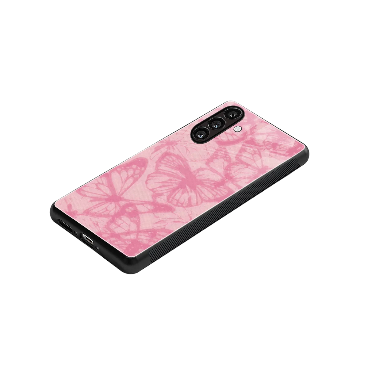 Butterfly Spectrum stylish phone case for samsung galaxy a55 5g | glossy glass and slim fit