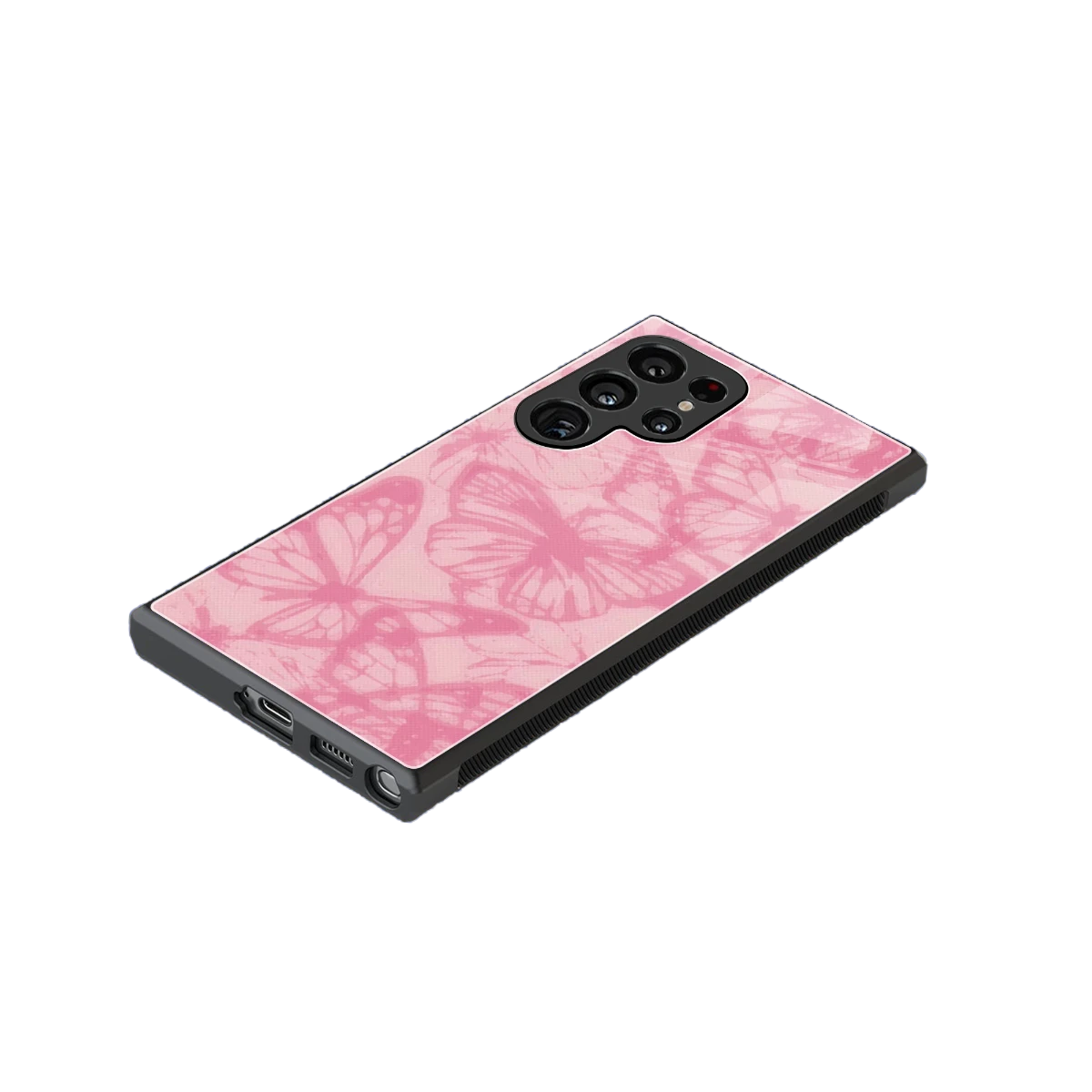 Butterfly Spectrum stylish phone case for samsung galaxy s24 ultra | glossy glass and slim fit