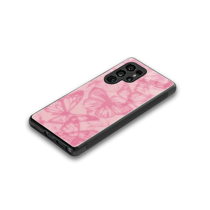 Butterfly Spectrum stylish phone case for samsung galaxy s26 ultra | glossy glass and slim fit