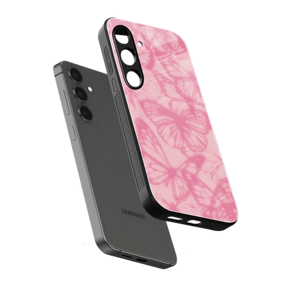 Butterfly Spectrum sleek samsung galaxy s25 plus cover with tempered glass back and TPU edges