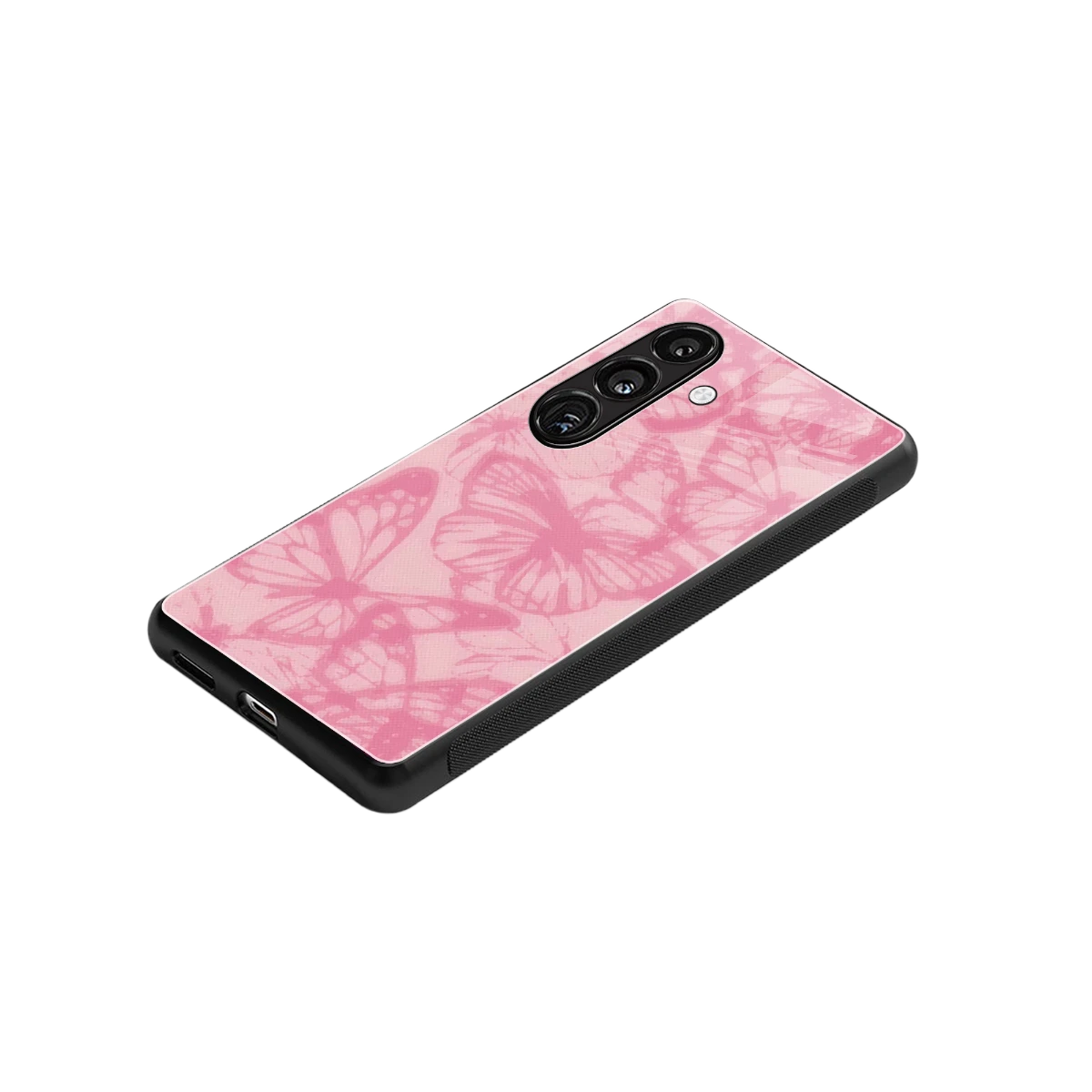 Butterfly Spectrum stylish phone case for samsung galaxy s24 | glossy glass and slim fit