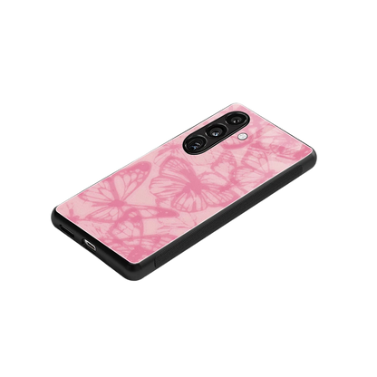 Butterfly Spectrum stylish phone case for samsung galaxy s24 | glossy glass and slim fit