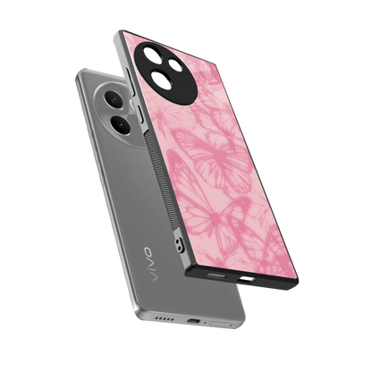 Butterfly Spectrum sleek vivo v30e cover with tempered glass back and TPU edges