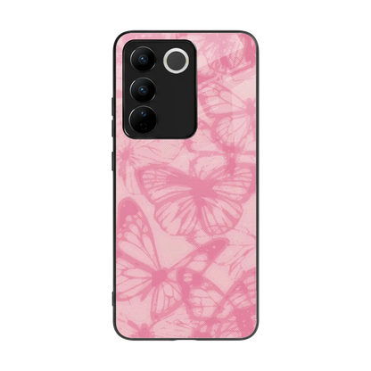 Butterfly Spectrum back phone cover | glass case for vivo v27 5g