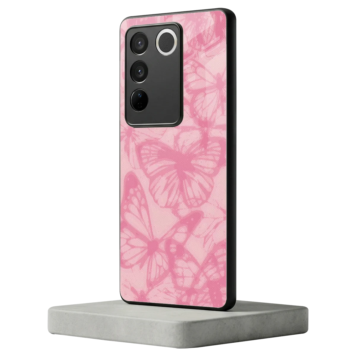 Butterfly Spectrum vivo v27 5g mobile cover | shockproof glass phone case