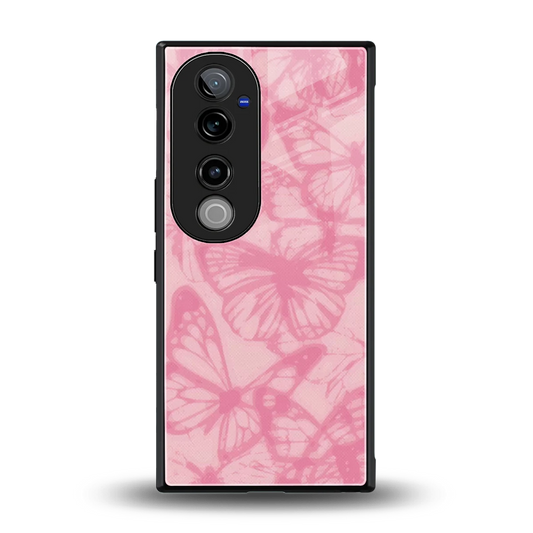 Butterfly Spectrum back phone cover | glass case for vivo v40 pro